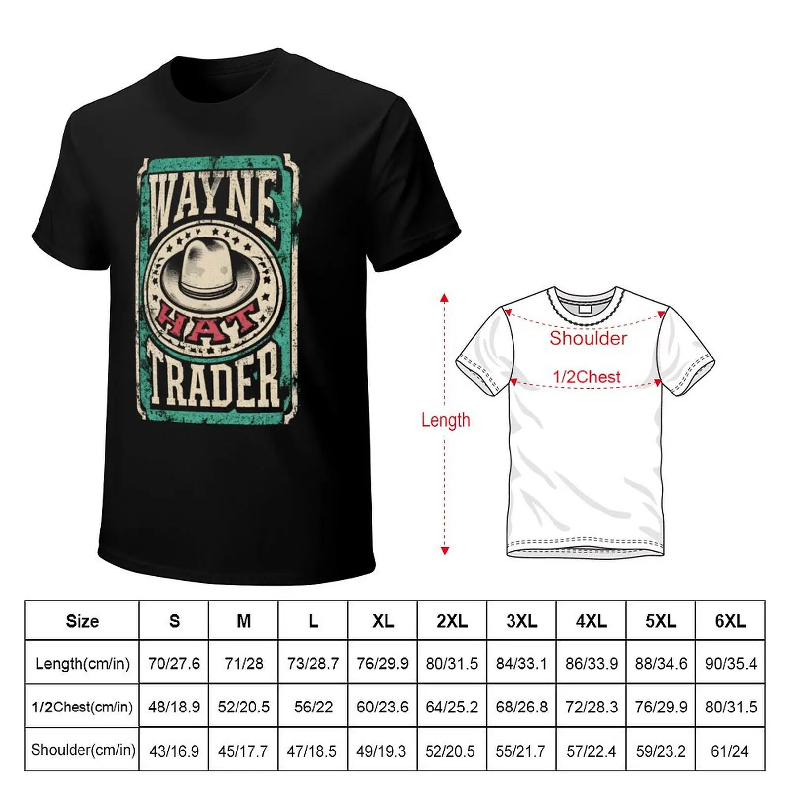 Wayne Hat Trader T-Shirt t shirt custom print T-Shirt