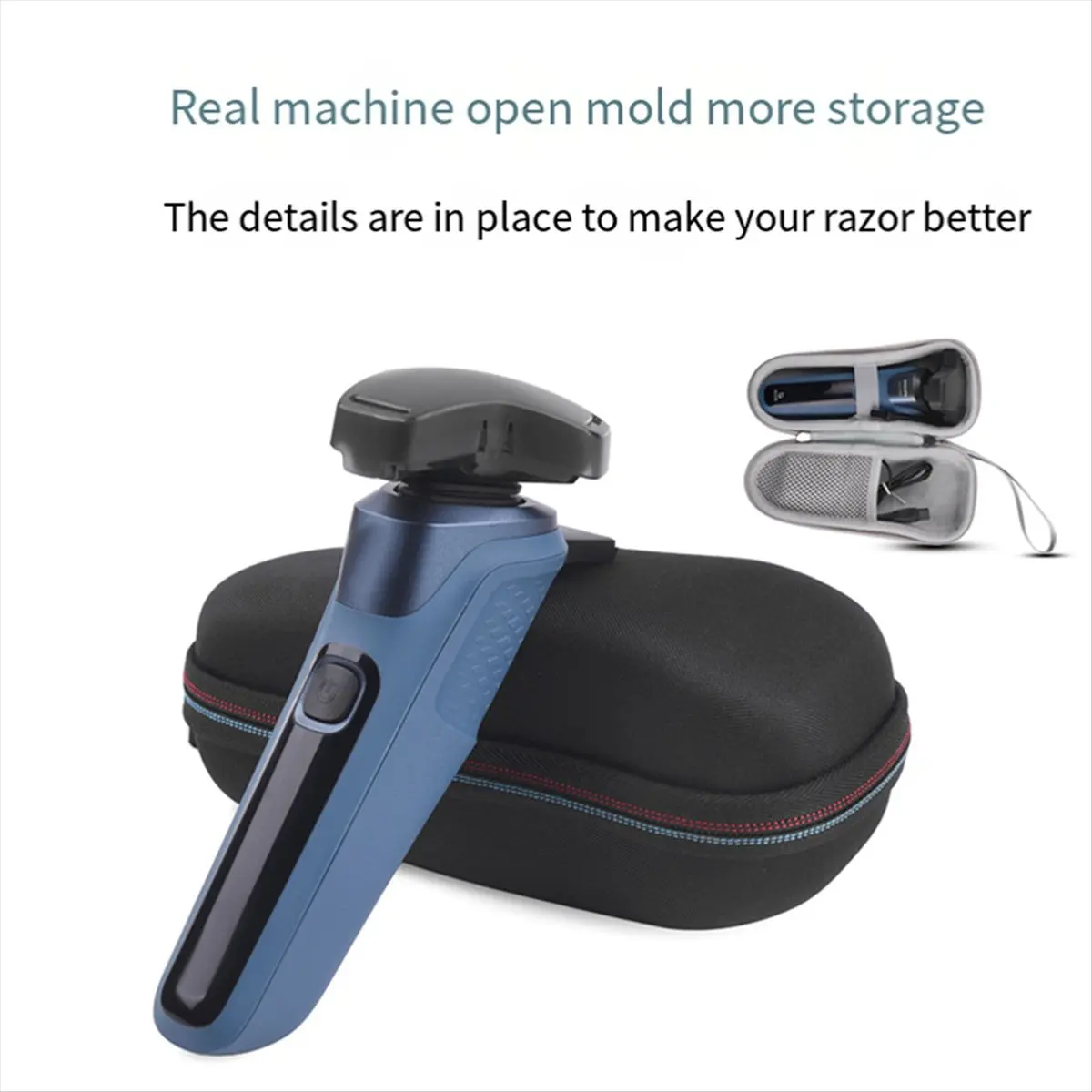 A73U Hard EVA Shaver Storage Bags for Philips S5535 S5351 Travel Carrying Case for Electric Shaver As Shown