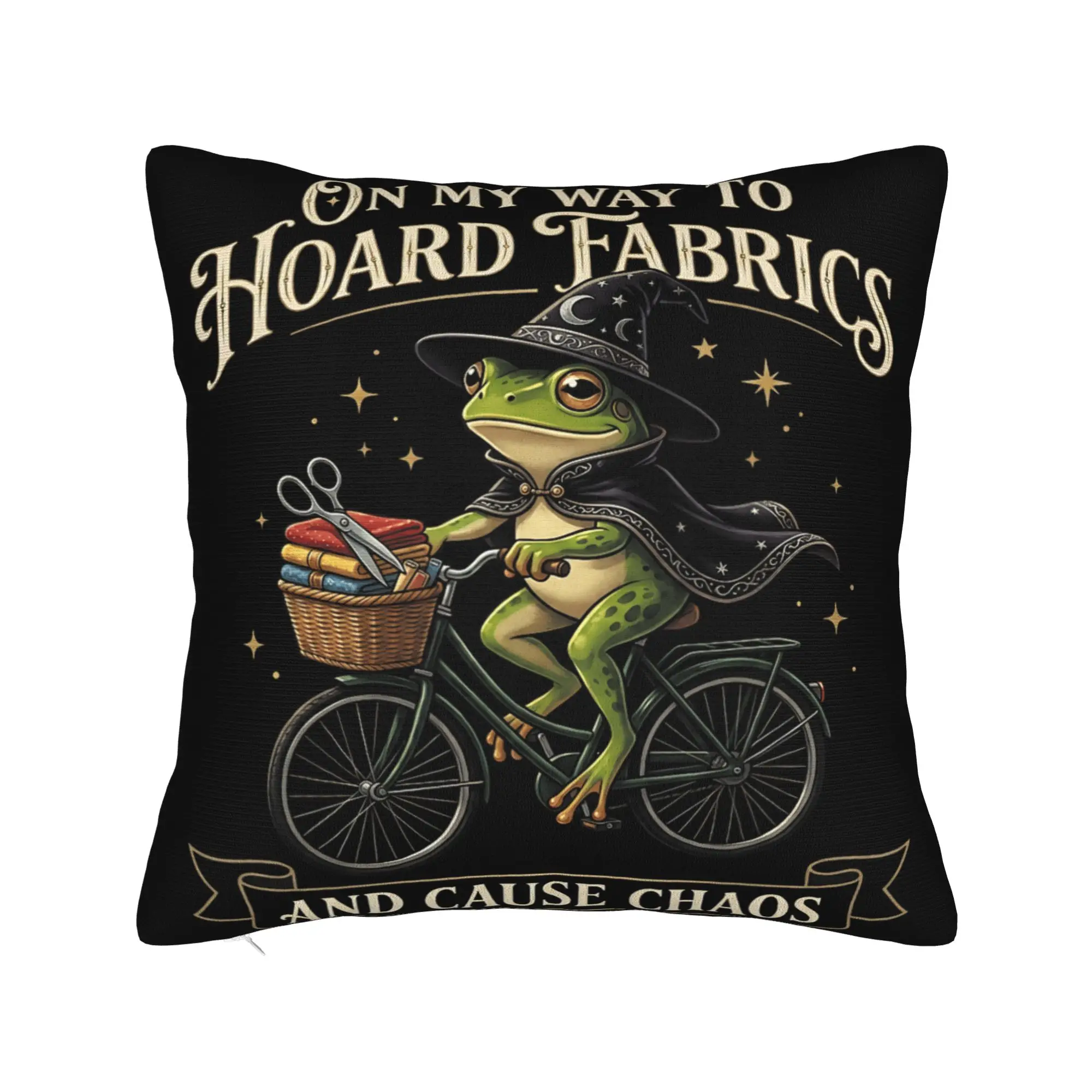 Decorative Pillow Covers On My Way to Hoard Fabrics and Cause Chaos Merch Home  Pillow Case Cover Drop Shipping Multiple Sizes