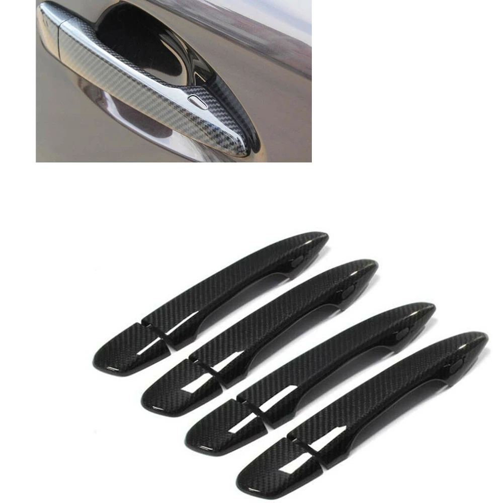 Dry Carbon Fiber Car Exterior Door Handle Cover For Lexus IS RX GS CT