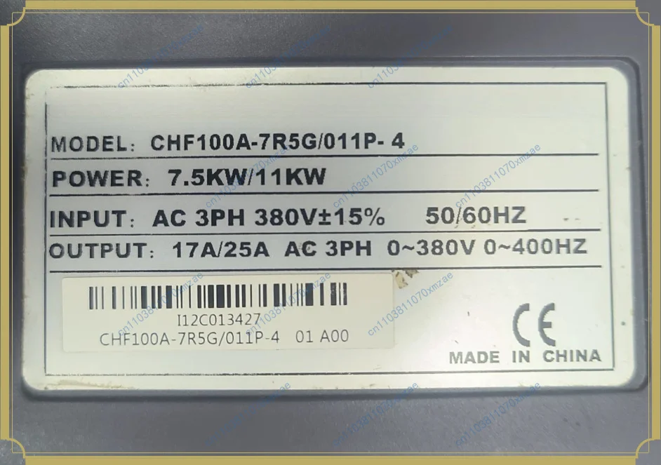 1pcs frequency converter chf100a-7r5g/011p-4, 7.5kw/11kw, three-phase 380v input and output, 0-400hz