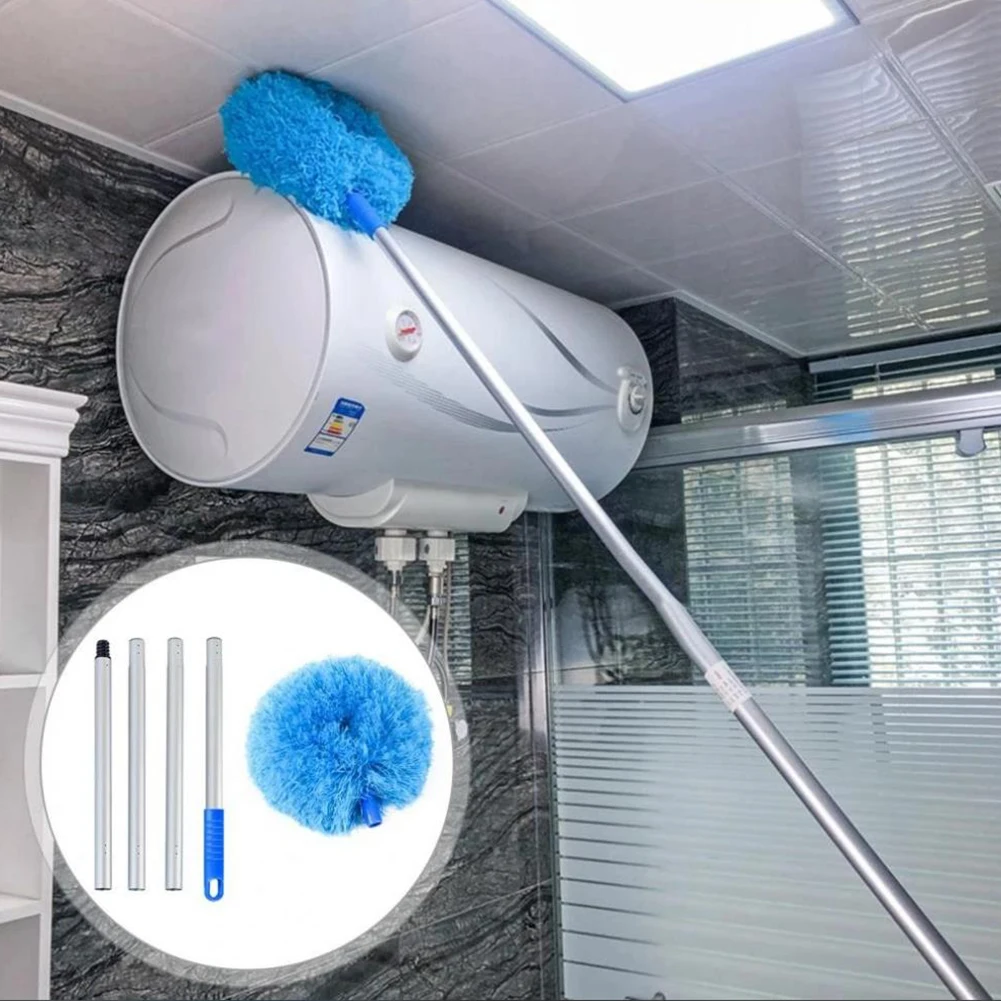 Fan Cleaning Duster,Ceiling Fan Duster With Extension Rod,Soft Microfiber Wet Dry Dual Use Cleaning Tool,for Gaps/Roofs/Ceiling