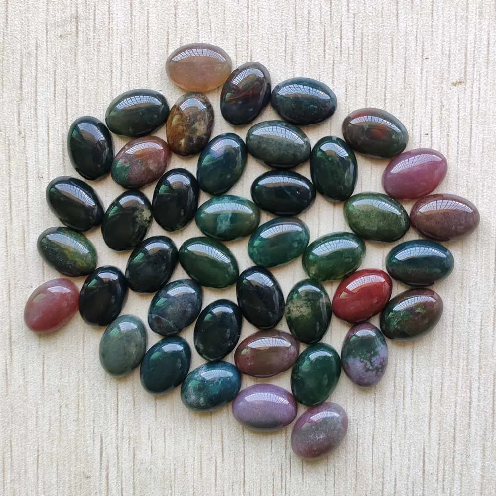 

Fashion natural india onyx Oval CABOCHON beads 10x14mm for jewelry accessories making wholesale 50pcs/lot free shipping