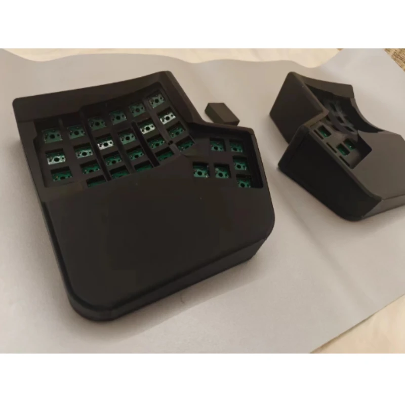 Imagem -06 - Kinesis-curved Dividir Kit Teclado Hot Plug sem Fio Split Ergo Layout Prog Inflamável Via Key Fdm 3d Print Personalizado