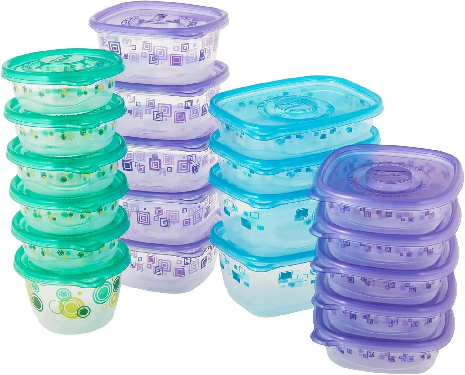 

Food Storage Containers - Food Container Variety Pack - 20 Containers - 40 Piece Set