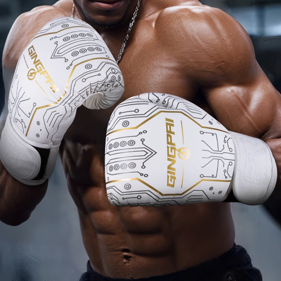 

High quality 8/10/12/14/16oz Boxing Gloves PU Muay Thai MMA Profession Kickboxing Adults/kids Sandbag Training Gloves Equipment