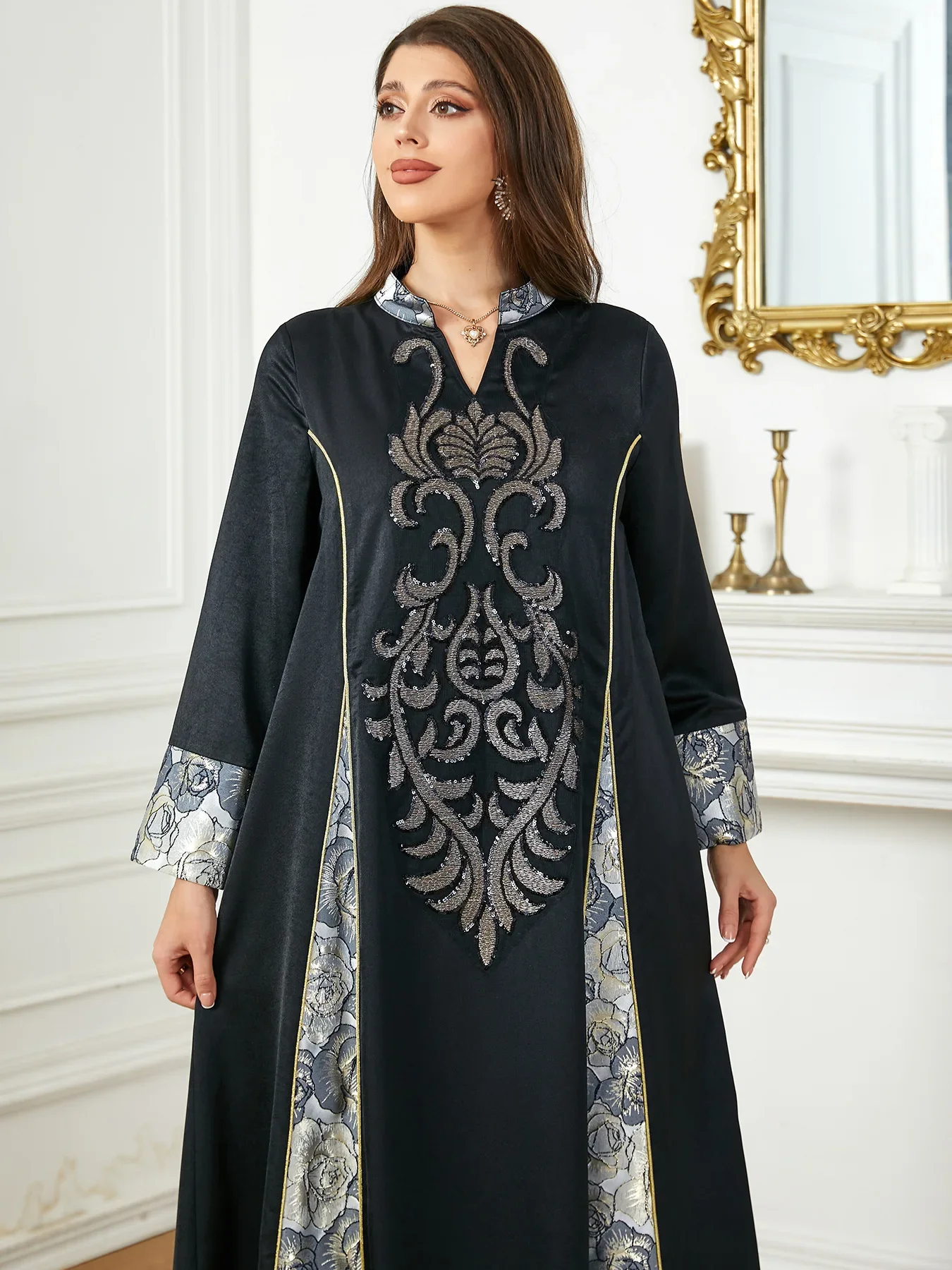 1465 Latest Designs Robe Dubai Muslim Dress For Women polyester kaftan modest fashion for women closed abaya