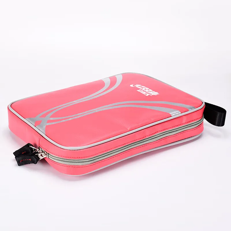 1 Stück Original DHS RC530 Tischtennisschlägertasche, große Kapazität, wasserdicht, Schutzhülle für Tischtennisschläger für 2 Schläger – Detail 5