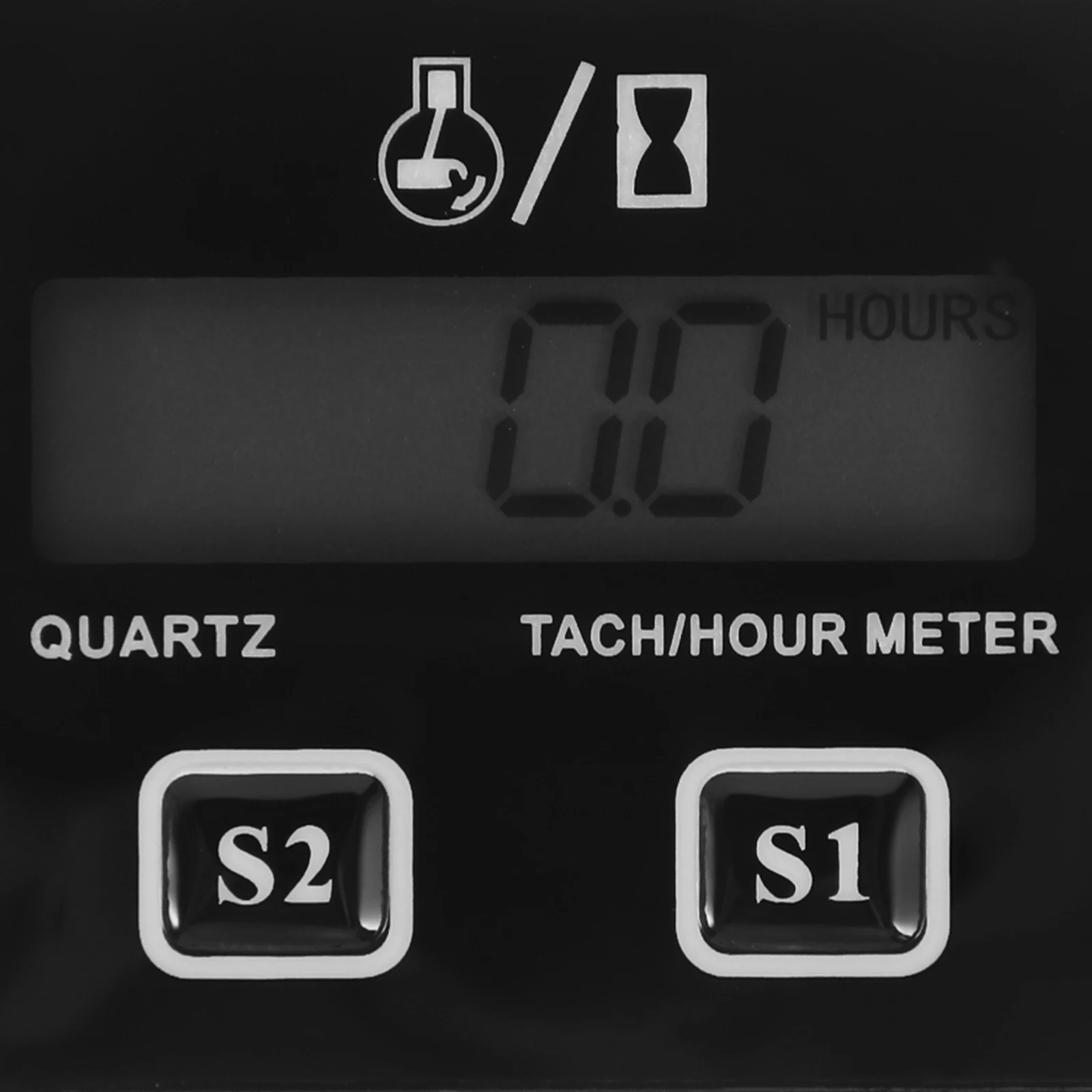

1 Set Digital Tachometer Small Engine Precision Measurement Multifunction Display Durable Easy Install Universal Atv Motorcycle