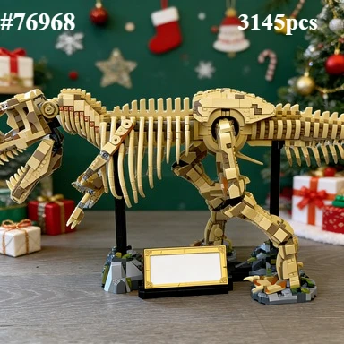 Tyrannosaurus Rex Skeleton 76968 Building Blocks Sets Compatible with Legoed Particles Suitable for Christmas Gifts 3145pcs