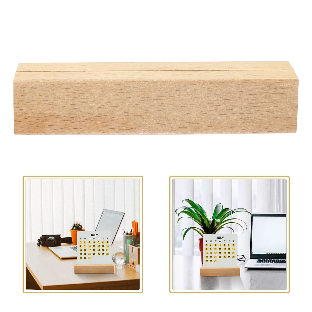 10Pcs Creative Wooden Base Card Wood Base Card Holder Wooden Postcard Base for Home cards bases cards stands