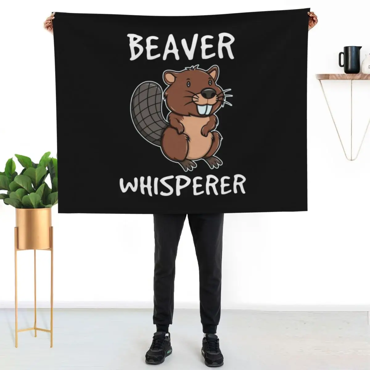 Beaver Life Great Design For A Nature Lover Who Plans The Ne print Throw Blanket Soft Bed linens Weighted Blankets