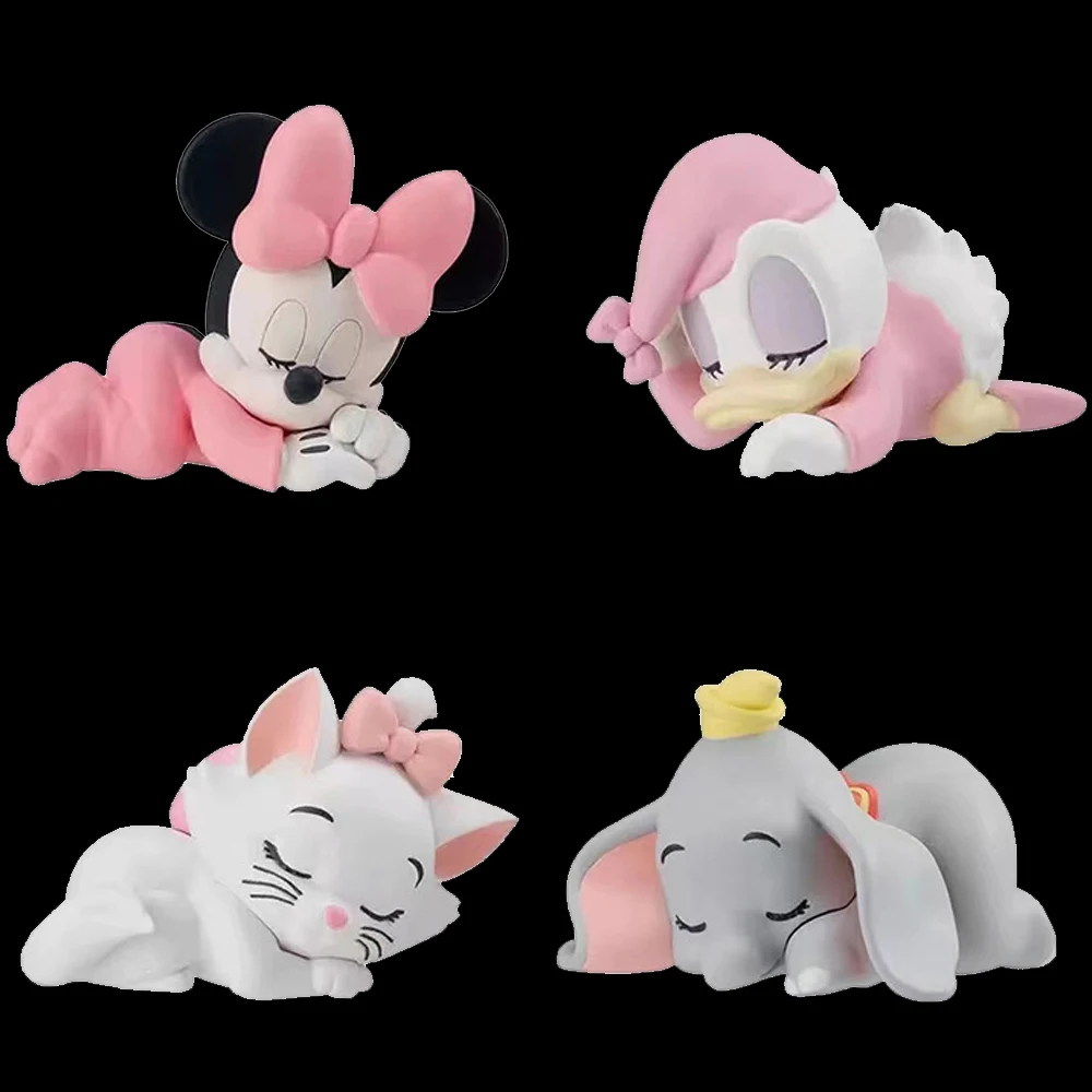 

Anime Figures Marie Cat Dumbo Minnie Daisy Character Sleep Doll Model Toys Ornaments Collection Action Figure Christmas Gift