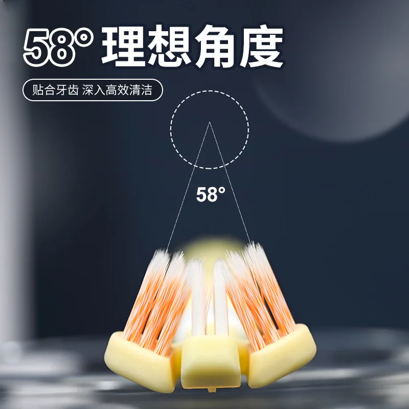 4 four-sided toothbrushes for high-end couples to scrape tongue and clean teeth