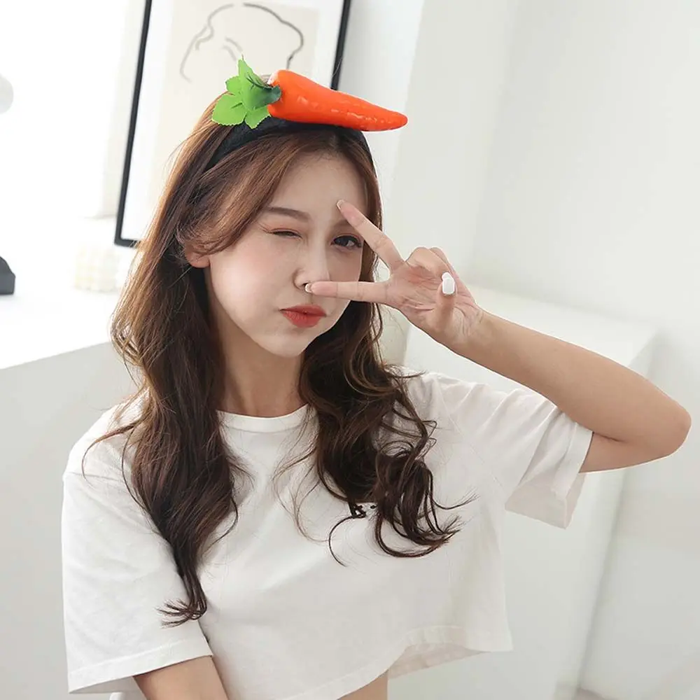 Charantia Watermelon Chinese Cabbage Head Bands Chili Food Headbands Funny Headwear Fruit Hair Hoop Vegetables Hair Band