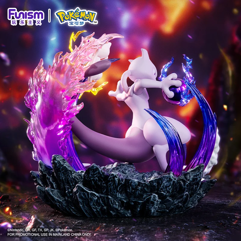 ポケモンアニメアクションフィギュアミュウツーとミュウ Funism