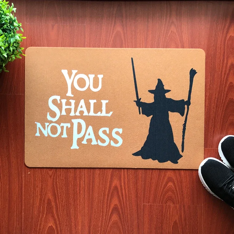 Get Digital Doormat You shall not pass | Carpet Entrance Rug Front Door Welcome Mat | Made from high-quality