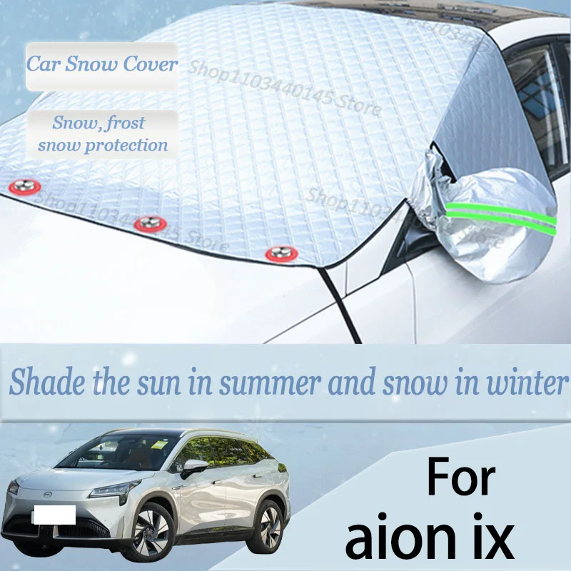 

For Aion ix car Snow Windscreen, Snow, Frost, Dust and UV Visor, Winter car clothing, thick magnetic