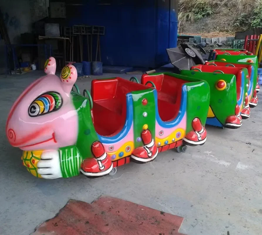 Entertainment Kids Ride Train Park Games Electric Cartoon Mini Track Train Set Toys