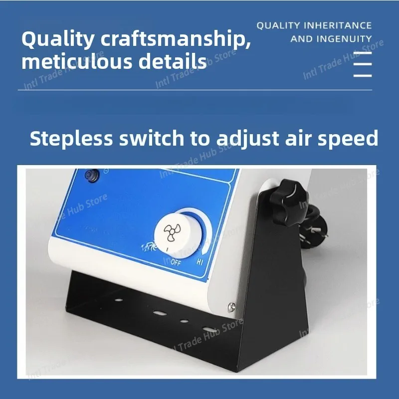 80w 220V Desktop Ionizing Air Blower Industrial Anti Static Dust Removal Adjustable ESD Ionizer Fan for Production Lines