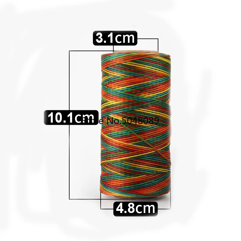 260m Waxed Thread Cotton polyester Hand Knitting String Strap Necklace Rope Bead Sewing Craft for Leather Caft Stitching 0.8MM