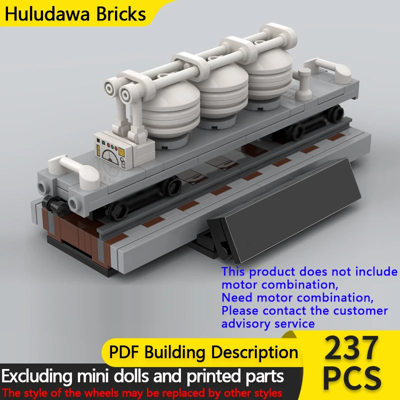 

City Car Model MOC Building Bricks Railway Bulk Cement Wagon Modular Technology Gifts Holiday Assemble Children Toys Suit