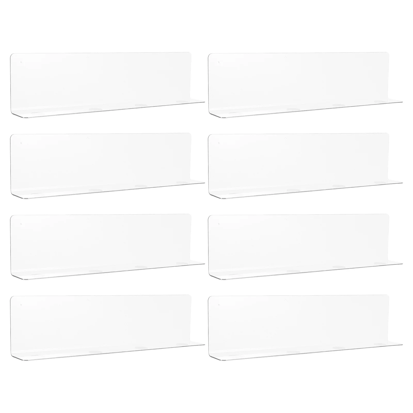 

8Pcs Shelf Dividers Clear Acrylic Closet Organizers Adjustable Separators for Clothes Towels Books Kitchen Supplies 25Cm
