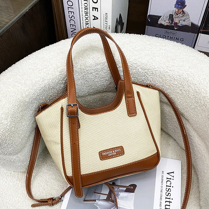 

2025 Spring Summer Large Tote Bag Womens Spacious Underarm Shoulder Purse Minimalist Fashion Bag for Daily Use