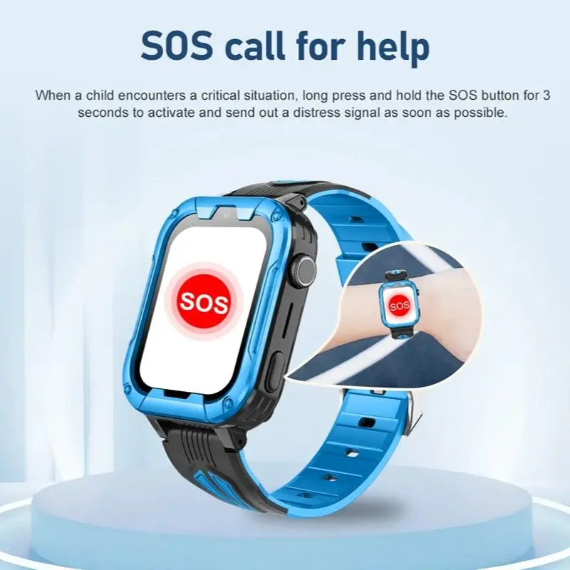 Wonlex Smart Watch Children with GPS SOS Anti-Lost Tracker KT32 Whatsapp HD Video Call Android 1GB+8GB 4G Wifi Kids SmartWatch