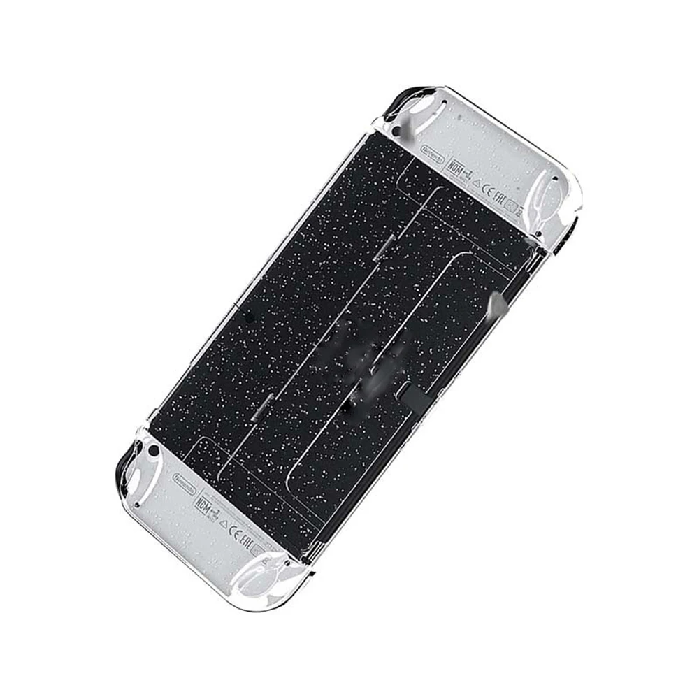 10pcs Clear Shockproof Protective Shell Case for Switch Oled Console Anti-Scratch Protector Skin Cover Dockable Accessories