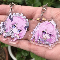 Honkai Impact 3 Anime Game Badge Keychain Accessories Elysia Halloween Cosplay Pendant Prop Christmas Gift