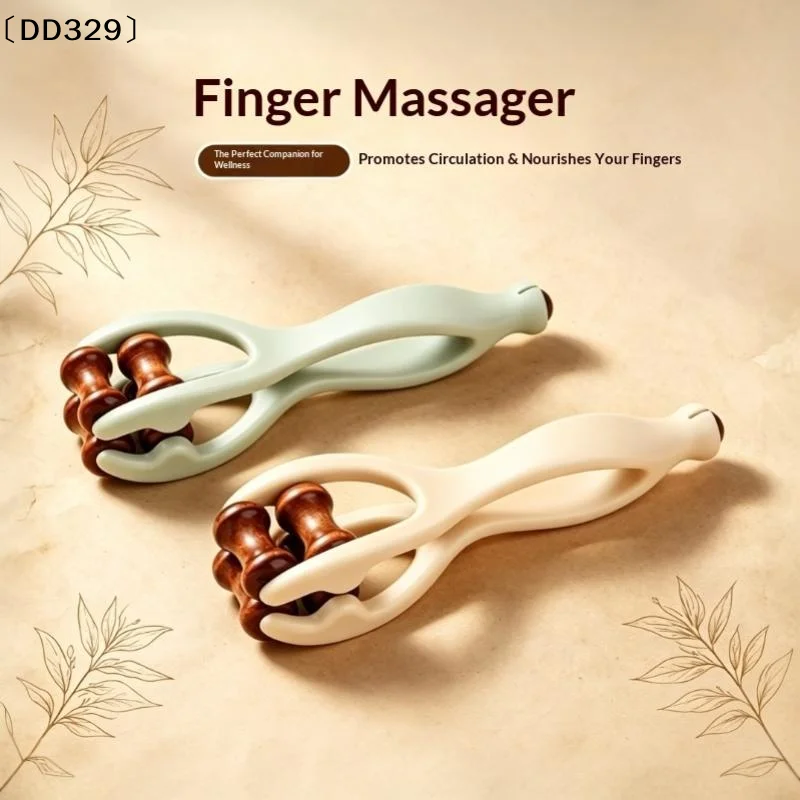 Wooden Finger Massage Roller Multifunctional Thumb Joint Press Massager Stretching Exercise Tools Perfect Gifts〔DD329〕