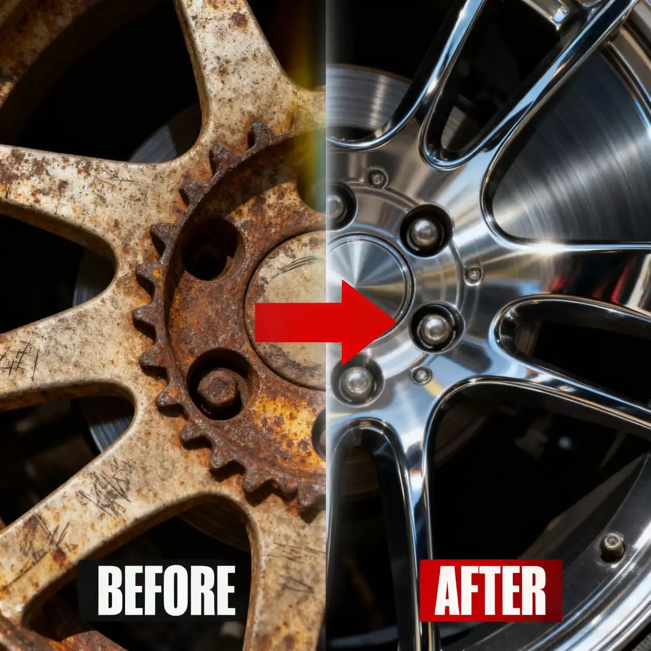 Ksmunns 120g Wheel Care Renovate Spray – Quick-Effect Car Rim Restorer, Cleans Fast & Restores Luster, Fits Alloy Wheels/Metal A