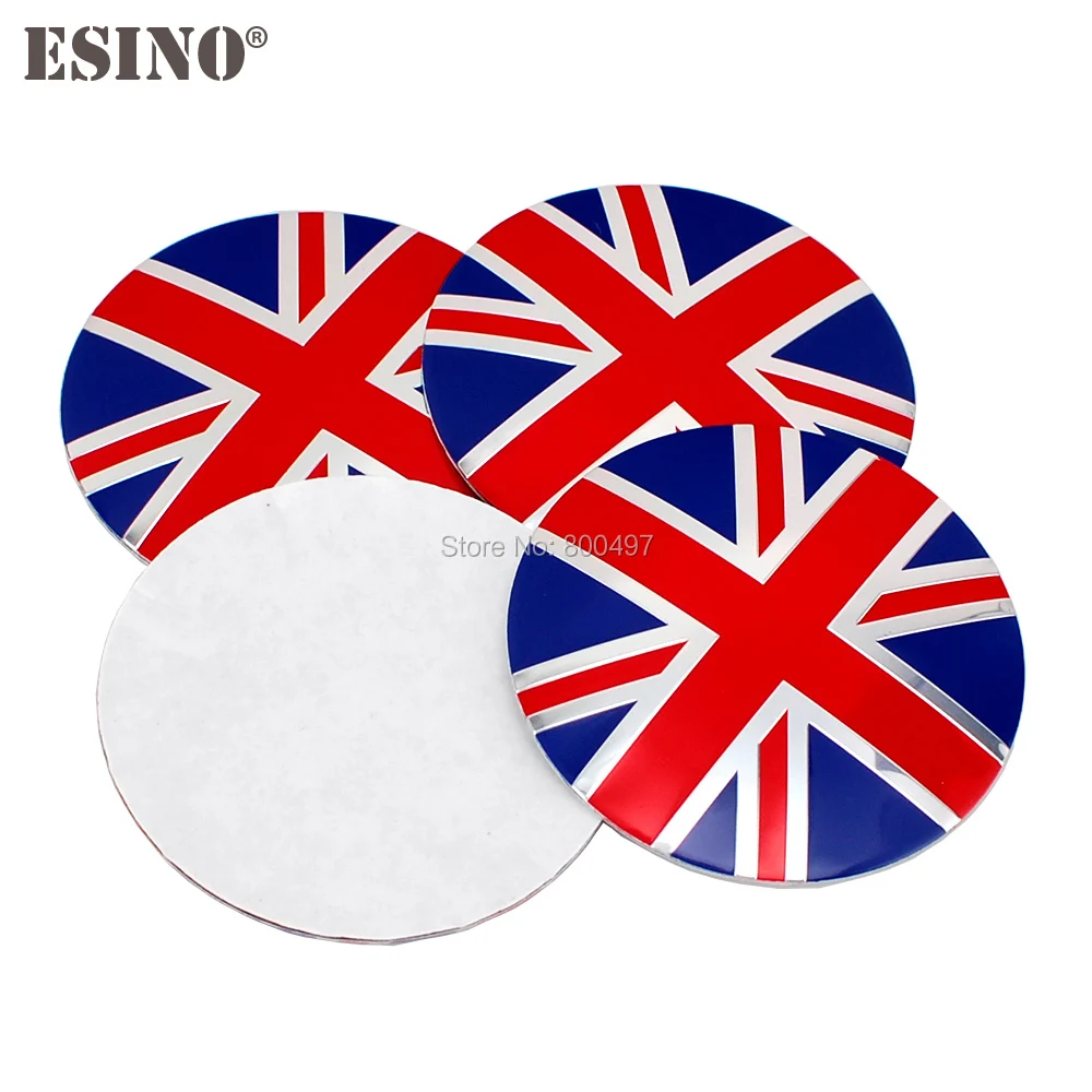 

4 x Car Styling UK England Flag 3D Metal Chrome Aluminium Alloy Wheel Center Cap Stickers Wheel Hub Cap Decals Emblems Badges