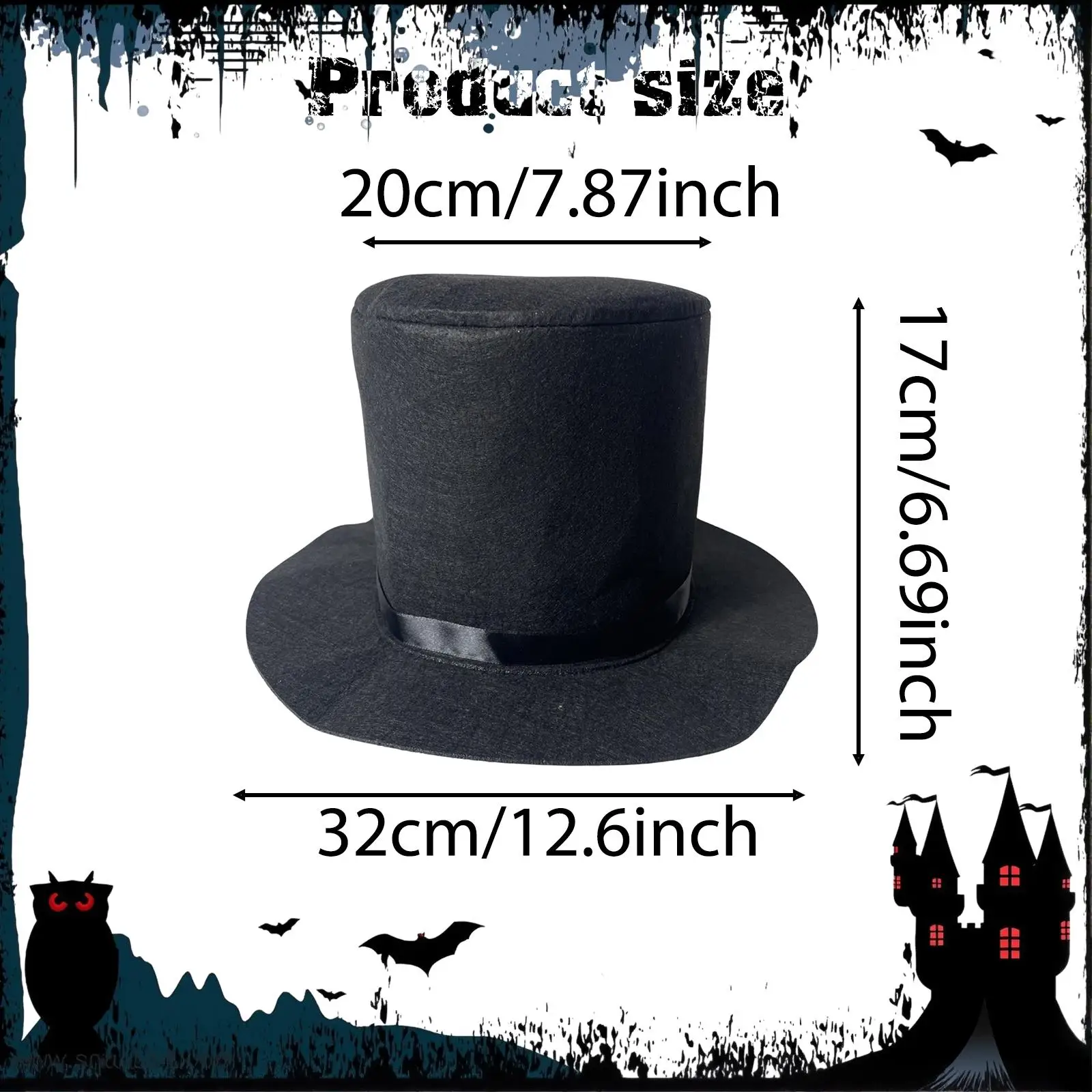 シルクハット ヘッドギア マジシャンハット ロールプレイング用フォーマルコスチューム ハロウィンフェスティバル