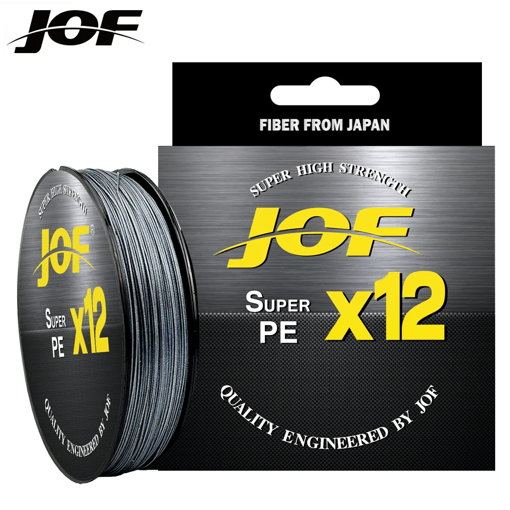 

JOF 12 Strands 500M PE Braided Fishing Line tresse peche Saltwater Fishing Weave Multifilament 12 Threads