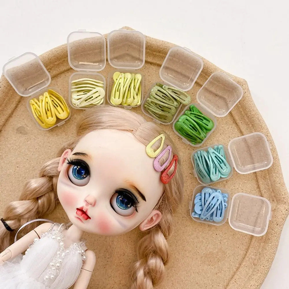 Mini Blyth Hair Pins 3cm DIY Blyth Doll Accessories Candy Color Colorful Glitter Doll Hairpin Accessories 1/6 1/12 OB11 Doll