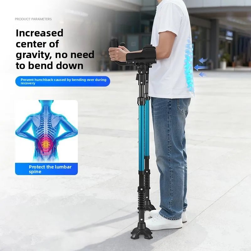 New Arms Crutches, Medical Elbow Crutches, Young People Orthopedic Mobility Aids Walking Stick Folding Forearm Crutches Pair