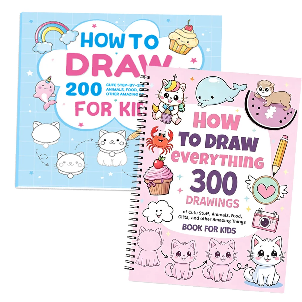 How to Draw Anything for Painting Enthusiast, 300/200 Cute Step-by-Step Simple Drawings of Adorable Things, Animals, Food, Gifts