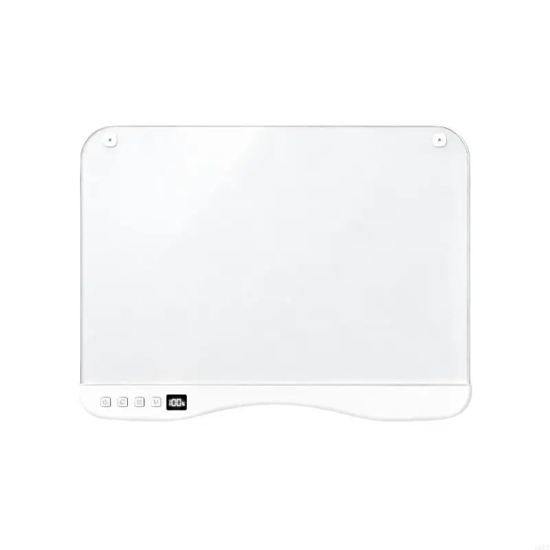 Reusing Light Up Writing Board with Switchable Colored Illuminating, Rounded Corners, and Integrated Ledges for Note and Drawing