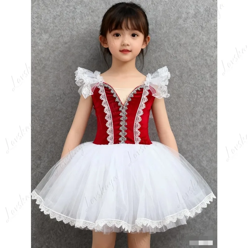 Ballett-Tutu-Langes Gazekleid für Mädchen Gabriella, die die Tochter, die nicht von ihrer Mutter enthalten kann, Giselle's Performance-Kostüm