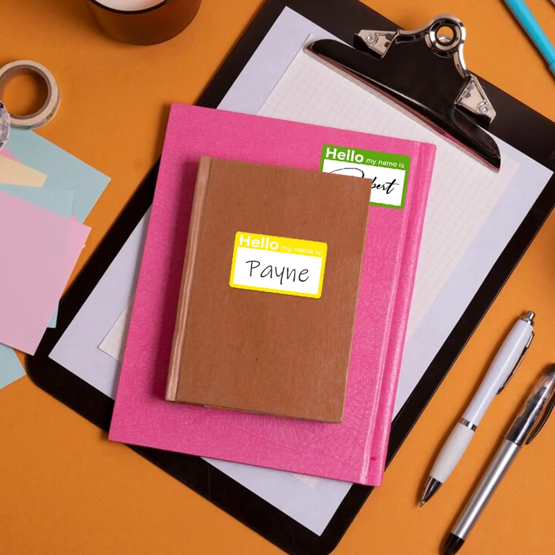 SINMARK Blank Name Sticker Labels Multiple Colors for Thermal Printers Waterproof Labels School Opening Gifts