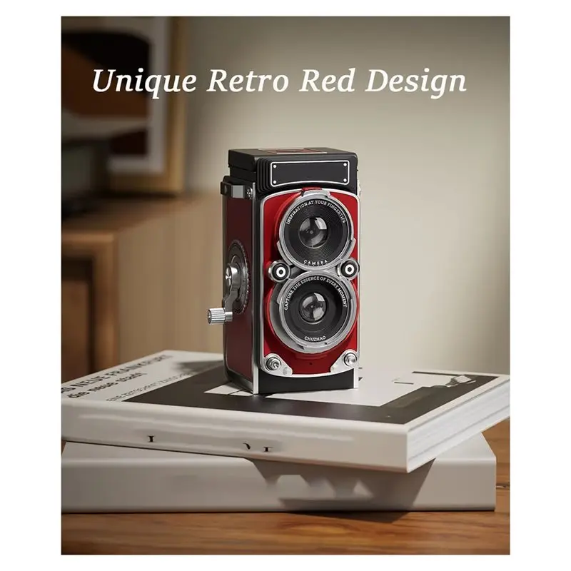 

ABBG-New Portable Retro Mini Digital Camera 12MP Autofocus, 1080P FHD Video Recording, 16GB Internal Storage For Vloggers Card