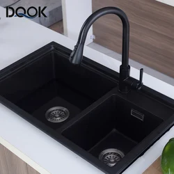 Kitchen Faucets 304 stainless steel Pull Out Kitchen Sink Water Tap Deck Mounted Mixer Stream Sprayer Head Hot Cold Taps