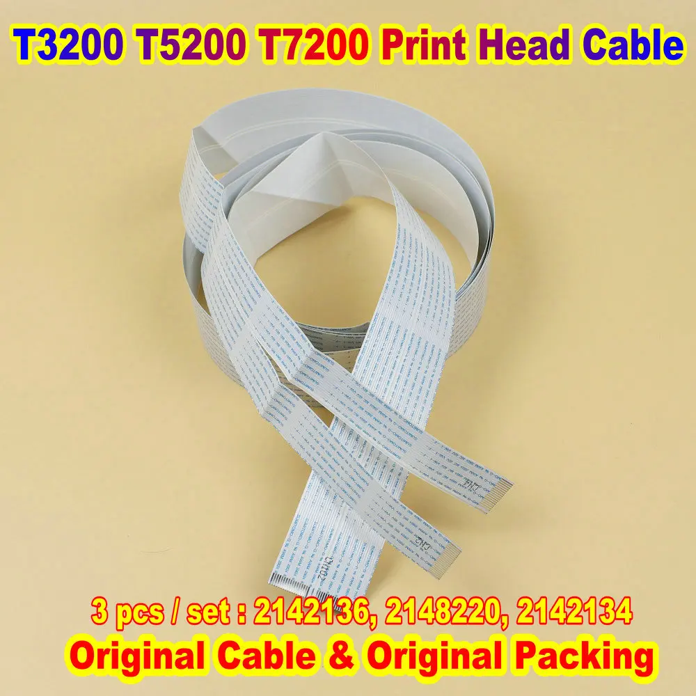 

Printhead Flat Cable For Epson T3200 T5200 T7200 Printer Print Head Origin Cable Wired Cable Part Number 2148220 2142136 2142134