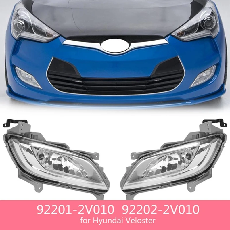 

Left Front Bumper Fog Light Daytime Running Lights for Hyundai Veloster 2011-2017 922012V010 922022V010