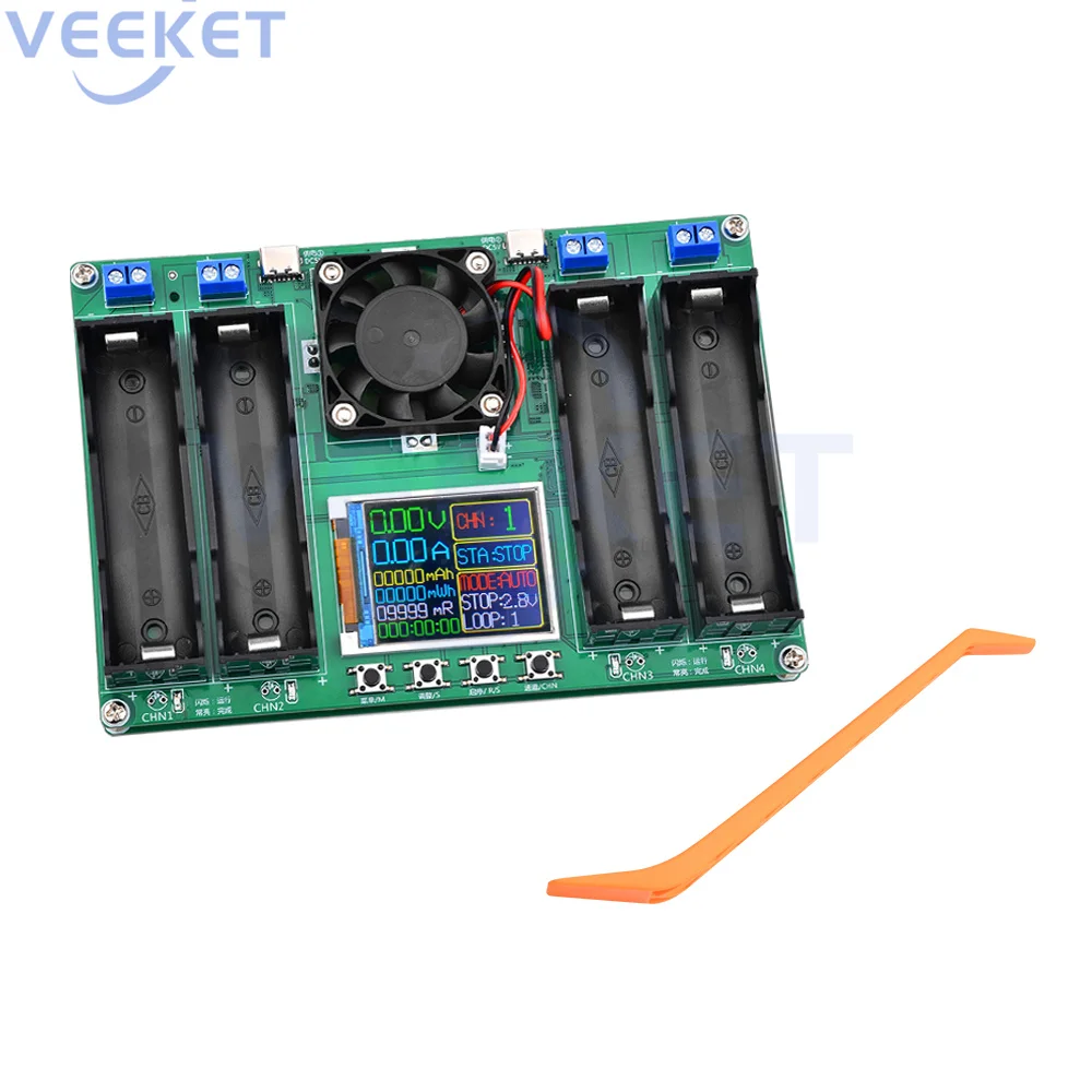 Battery Capacity Test Modules 4 Channel 18650 Battery Capacity Tester Automatic Charge and Discharge Module