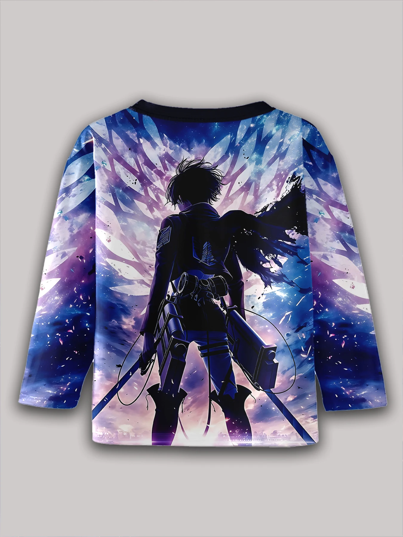 Attack on Titan Wings of Liberty 3D Print Children T-Shirt Long Sleeve Spring Fall Clothes Casual Round Neck Boys and Girls Tops