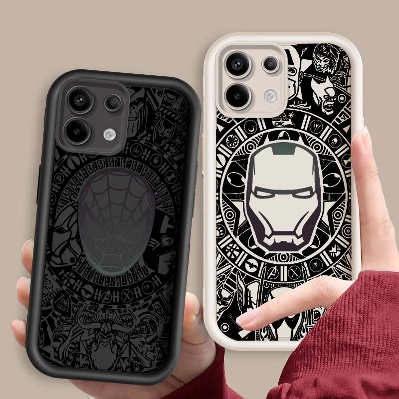 

Marvel Spider Man For Xiaomi Mi Poco X3 X4 X5 X6 M4 M5 M5s M6 F4 F5 F6 Pro GT Plus 5G Eye Ladder Cover