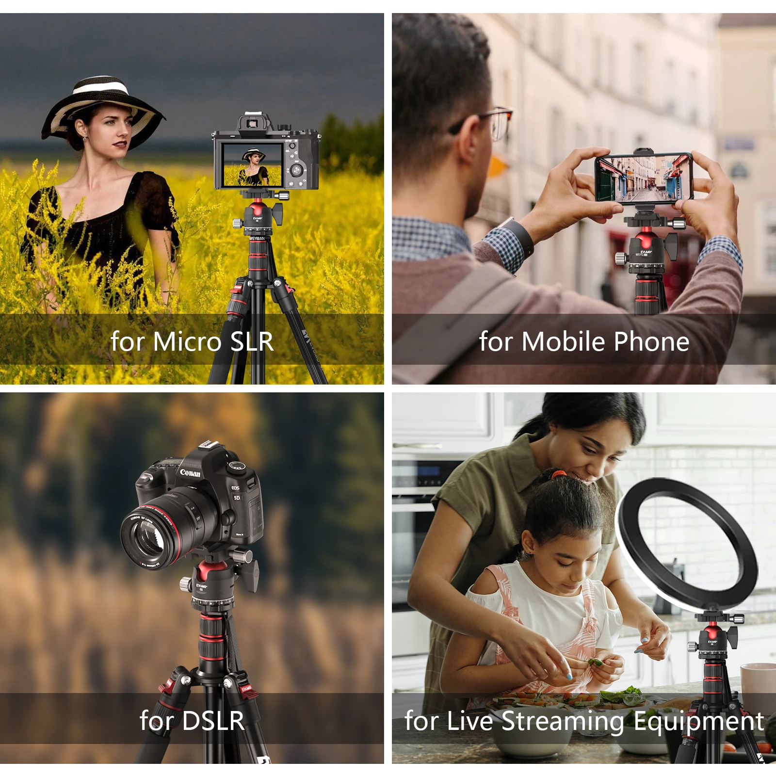 Video Tripod Head 38mm Metal Panoramic Ball Head Mount for Camera Tripod Stand Monopod Arca Quick Release Plate Max Load 15kg C5